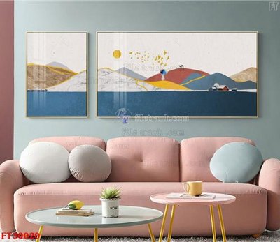 Tải file File tranh bộ hiện đại FT30020 (gốc) làm file tranh quảng cáo