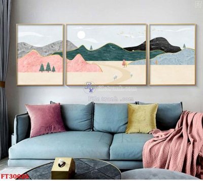 File in mica File tranh bộ hiện đại FT30026 (bản gốc) sắc sảo