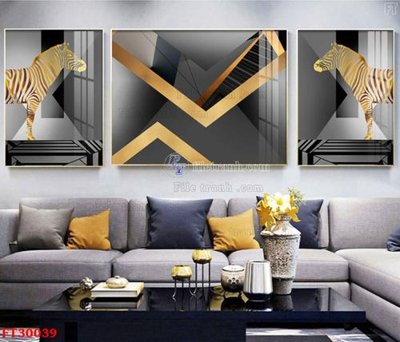 File gốc File tranh bộ hiện đại FT30039 (cho in ấn) độc quyền