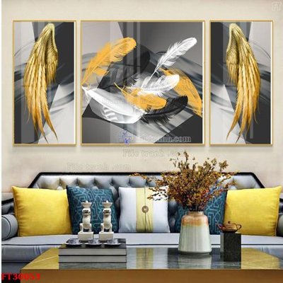 File tranh File tranh bộ hiện đại FT30053 (ảnh gốc) in trần xuyên sáng