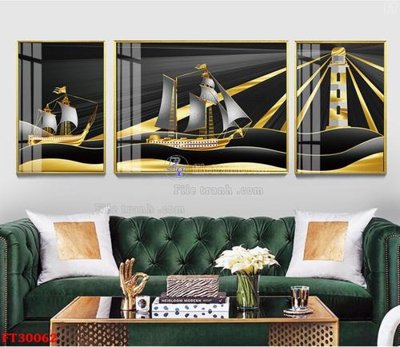 Tải về file gốc File tranh bộ hiện đại FT30062 (chuẩn in ấn)