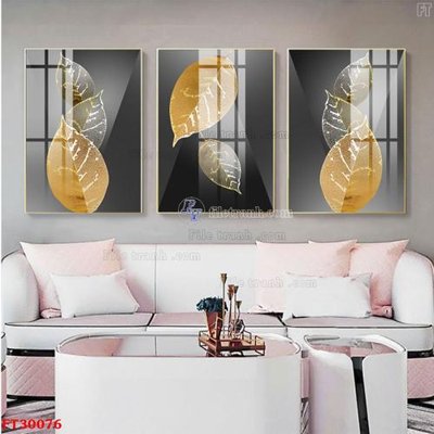 File gốc File tranh bộ hiện đại FT30076 (in lụa) tranh mã đáo