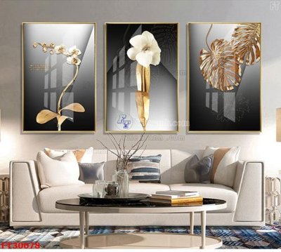 File in trần File tranh bộ hiện đại FT30078 (bản gốc 3D) sống động