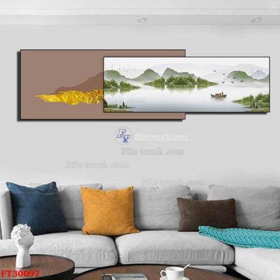 Download file ảnh gốc File tranh bộ hiện đại FT30097 để in ấn