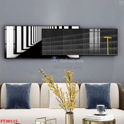 File gốc File tranh bộ hiện đại FT30115 (phong cách) tối giản