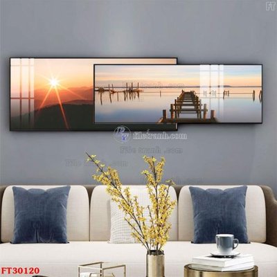 File ảnh File tranh bộ hiện đại FT30120 (gốc) in decal dán tường