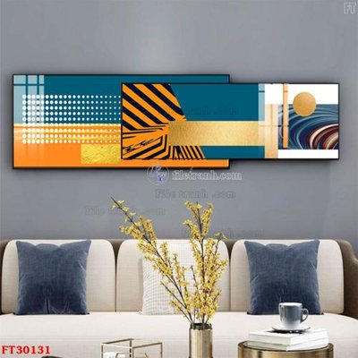 Download file gốc File tranh bộ hiện đại FT30131 (in lụa) cao cấp