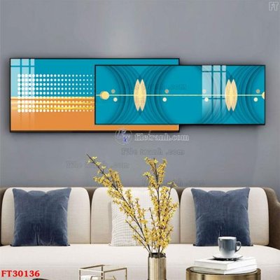 File gốc File tranh bộ hiện đại FT30136 (chuẩn màu) cho in offset