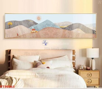 File in ấn File tranh bộ hiện đại FT30163 (bản gốc) cao cấp