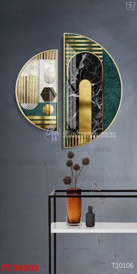 File gốc File tranh bộ hiện đại FT30202 (cho in 3D) độc đáo