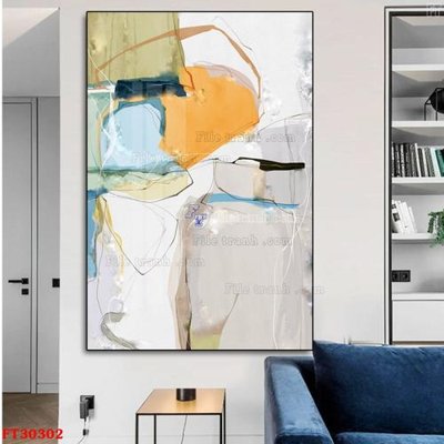 File in ấn File tranh bộ hiện đại FT30302 (bản gốc) từ file gốc