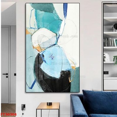 File tranh File tranh bộ hiện đại FT30304 (bản gốc) in lụa 5D