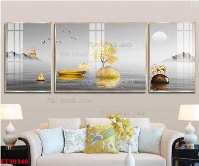 File PSD File tranh bộ hiện đại FT30340 (bản gốc) đã tách nền