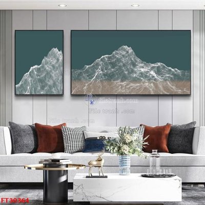 Download file gốc File tranh bộ hiện đại FT30364 (in lụa) cao cấp