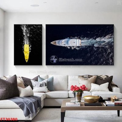 File ảnh File tranh bộ hiện đại FT30380 (gốc) dùng in Pano