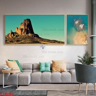 File gốc File tranh bộ hiện đại FT30383 (in 3D) cho trang trí