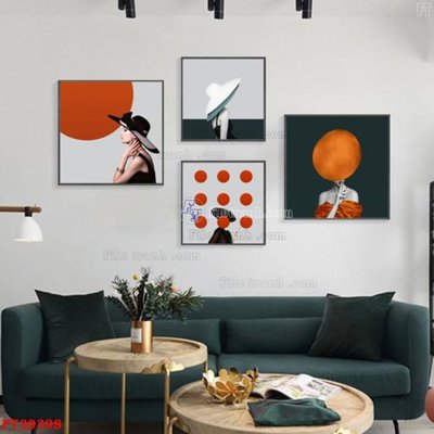 Download file File tranh bộ hiện đại FT30398 (chuẩn in) chất lượng cao