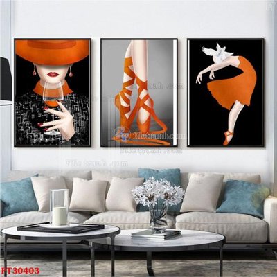 File in trần File tranh bộ hiện đại FT30403 (bản gốc 3D) sống động