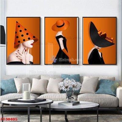 File gốc File tranh bộ hiện đại FT30405 (in mica) làm quà tặng