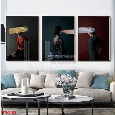 File gốc File tranh bộ hiện đại FT30409 (thiết kế) độc quyền