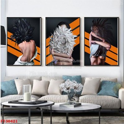 File in ấn File tranh bộ hiện đại FT30421 (bản gốc) chất lượng cao