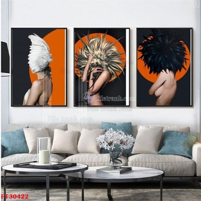 File tranh gốc in trần nhà File tranh bộ hiện đại FT30422 3D