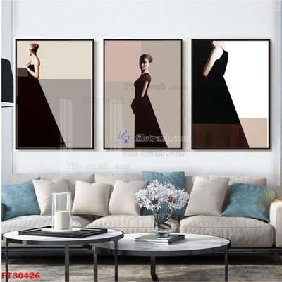 File tranh File tranh bộ hiện đại FT30426 (ảnh gốc) in trần nhà