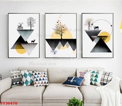 File ảnh File tranh bộ hiện đại FT30470 (gốc) in backdrop sự kiện