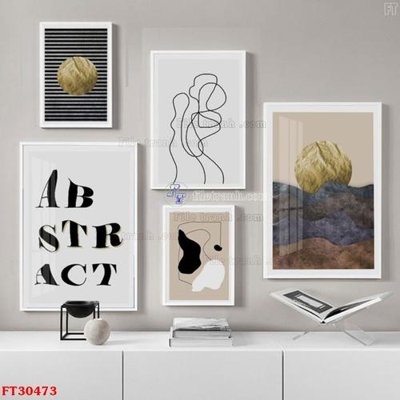 Tải file PSD File tranh bộ hiện đại FT30473 (nguyên layer) để in