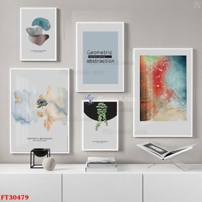 Chi tiết file gốc File tranh bộ hiện đại FT30479 (cho in tráng gương)