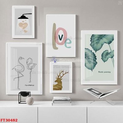 File in trần File tranh bộ hiện đại FT30482 (file gốc) xuyên sáng