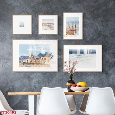 File in ấn File tranh bộ hiện đại FT30492 (bản gốc) cao cấp