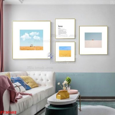 Tải file gốc File tranh bộ hiện đại FT30502 (bản PSD) còn layer