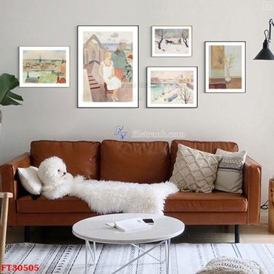 File ảnh File tranh bộ hiện đại FT30505 (gốc) in PP, decal