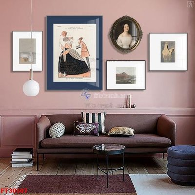 File gốc File tranh bộ hiện đại FT30507 (in mica) làm bảng hiệu