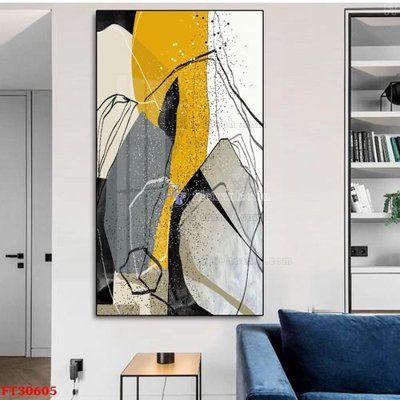 File in trần File tranh bộ hiện đại FT30605 (bản gốc) hoa văn