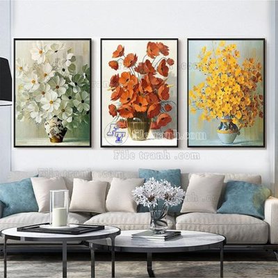 File tranh File tranh hiện đại pha lê gương FT348 (bản gốc) in lụa 3D