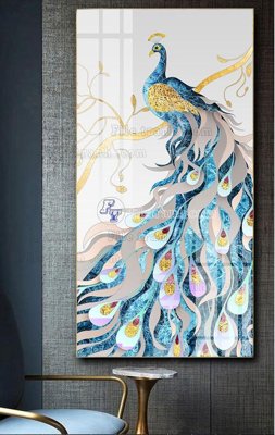 Ảnh gốc File tranh hiện đại pha lê gương FT395 (độ nét cao) in mica