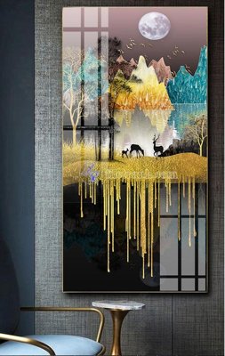 File in ấn cao cấp File tranh hiện đại pha lê gương FT399 (file gốc)