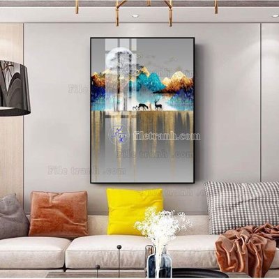 Hình ảnh gốc File tranh hiện đại pha lê gương FT400 (để in khổ lớn)