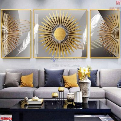 File in ấn cao cấp File tranh bộ hiện đại FT40006 (file gốc)