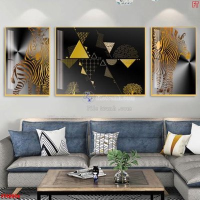 Hình ảnh file gốc File tranh bộ hiện đại FT40026 (chất lượng cao)