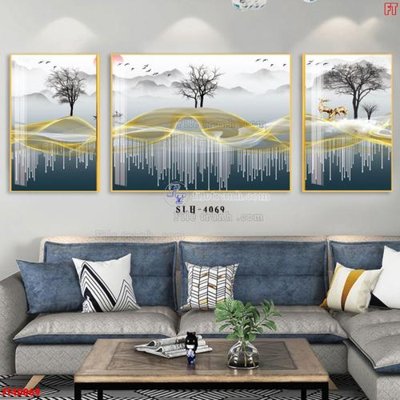 File PSD File tranh bộ hiện đại FT40069 (gốc) cho designer