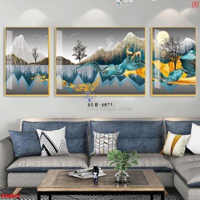 File gốc File tranh bộ hiện đại FT40072 (phong cách) tối giản