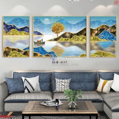 Tải file gốc File tranh bộ hiện đại FT40117 (in khổ lớn) không vỡ