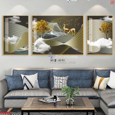 File gốc File tranh bộ hiện đại FT40151 (in lụa) tranh thuận buồm