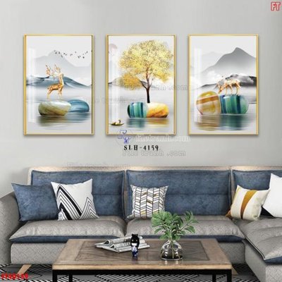 File PSD File tranh bộ hiện đại FT40159 (bản gốc) dễ dàng edit