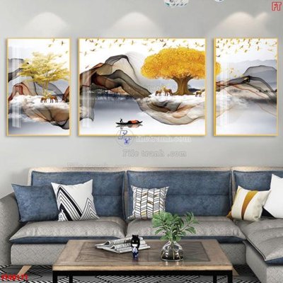 File gốc File tranh bộ hiện đại FT40171 (in ấn) không giới hạn