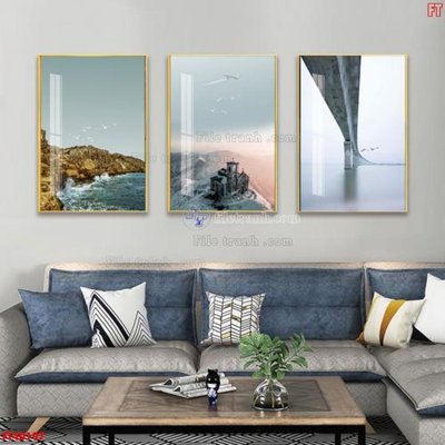 File PSD File tranh bộ hiện đại FT40197 (bản gốc) dễ dàng edit