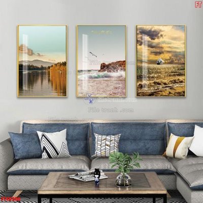 File gốc in ấn File tranh bộ hiện đại FT40200 chất lượng vượt trội